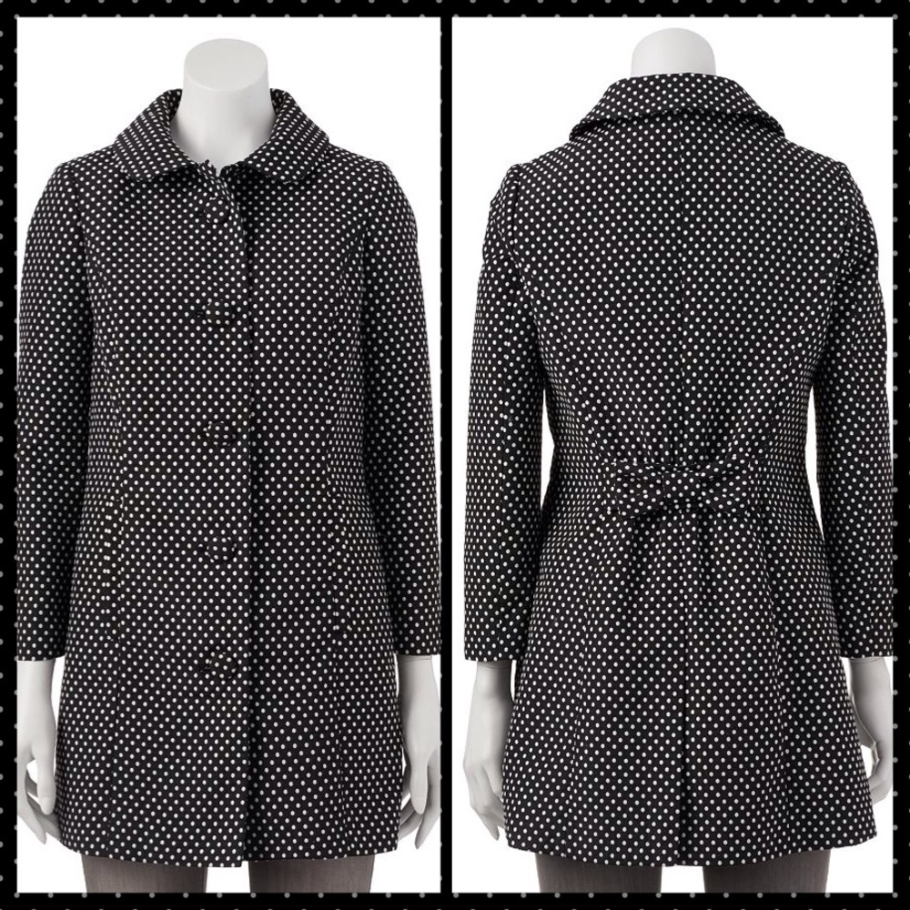 Lauren Conrad Black & White Polka Dot Jacket 6
